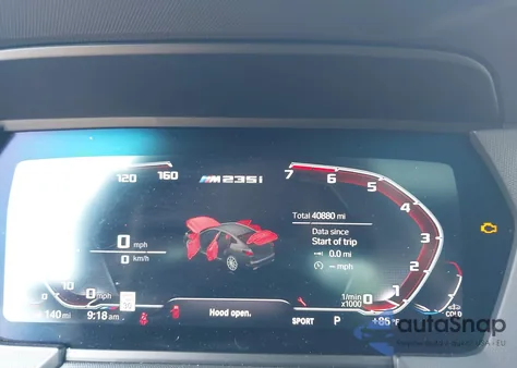 2020 BMW M235Xi xDrive из США, поврежденный, VIN WBA13AL07L7G15489